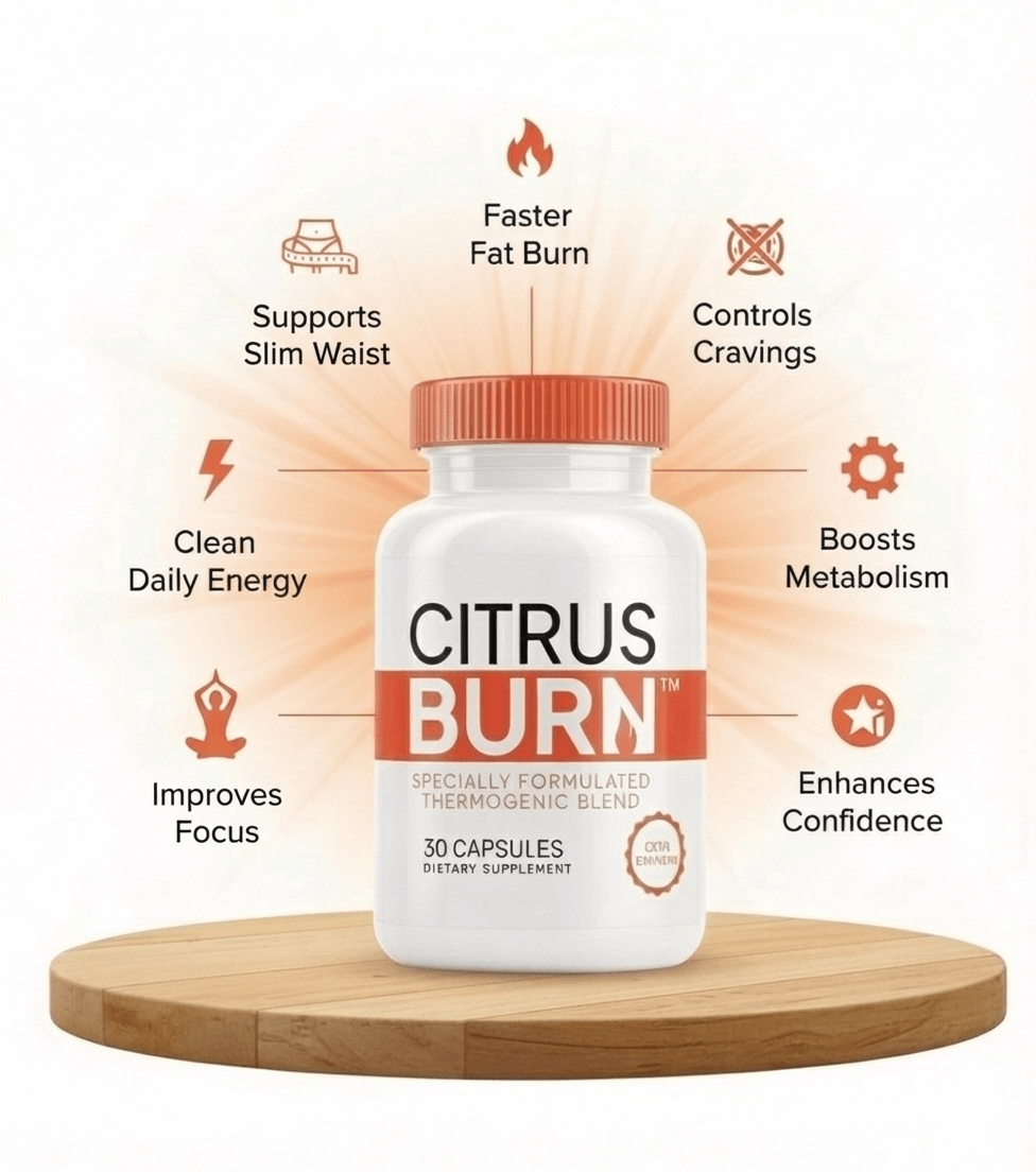 Citrusburn capsules and supplement facts label